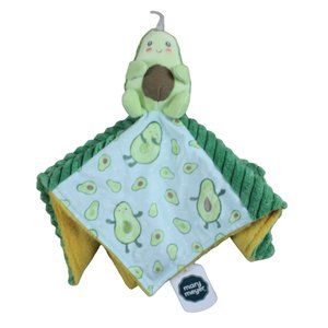 Mary Meyer Avocado Security Blanket Lovey Blue Green Plush Baby Infant NWT